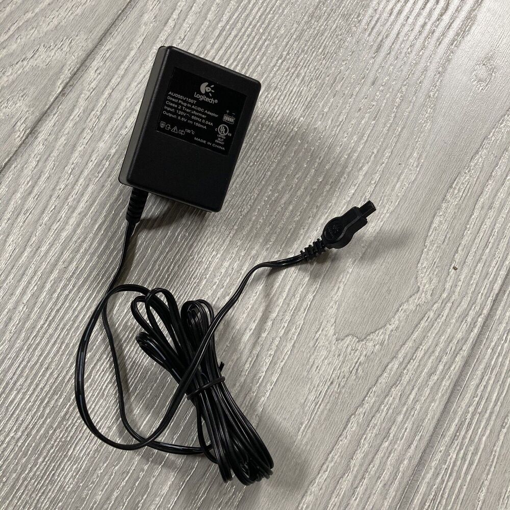 Logitech AU055V150T  Direct Plug In AC/DC Adaptor 5.5V 150mA A17